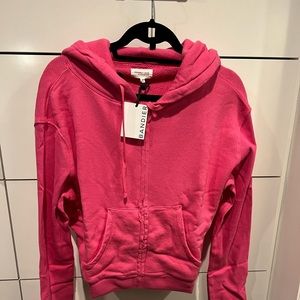 Sincerely Jules x Bandier Size Small Zip Cotton Hoodie - Tags, Never Worn!